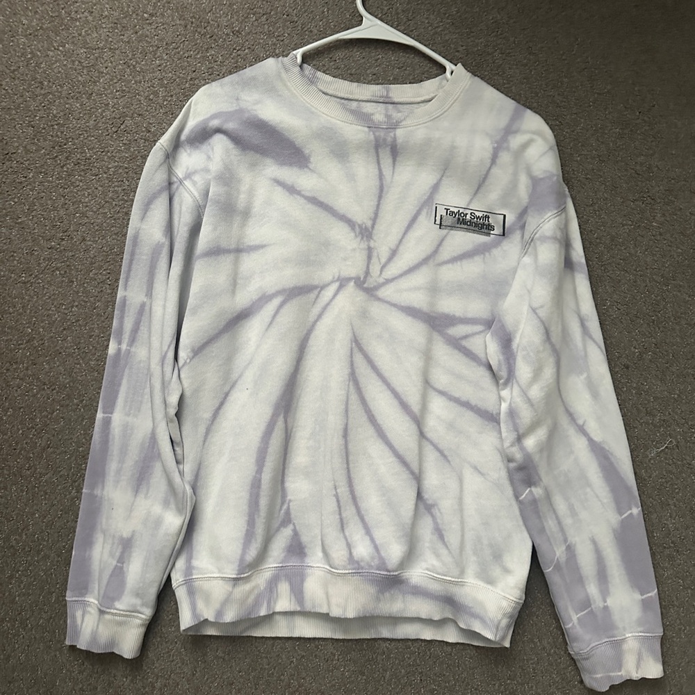 Taylor Swift Midnights lavender tie-dye sweatshirt